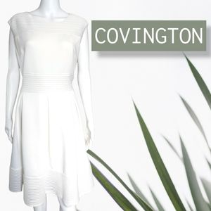 New Covington Wide Pleates Ivory Dress size 14